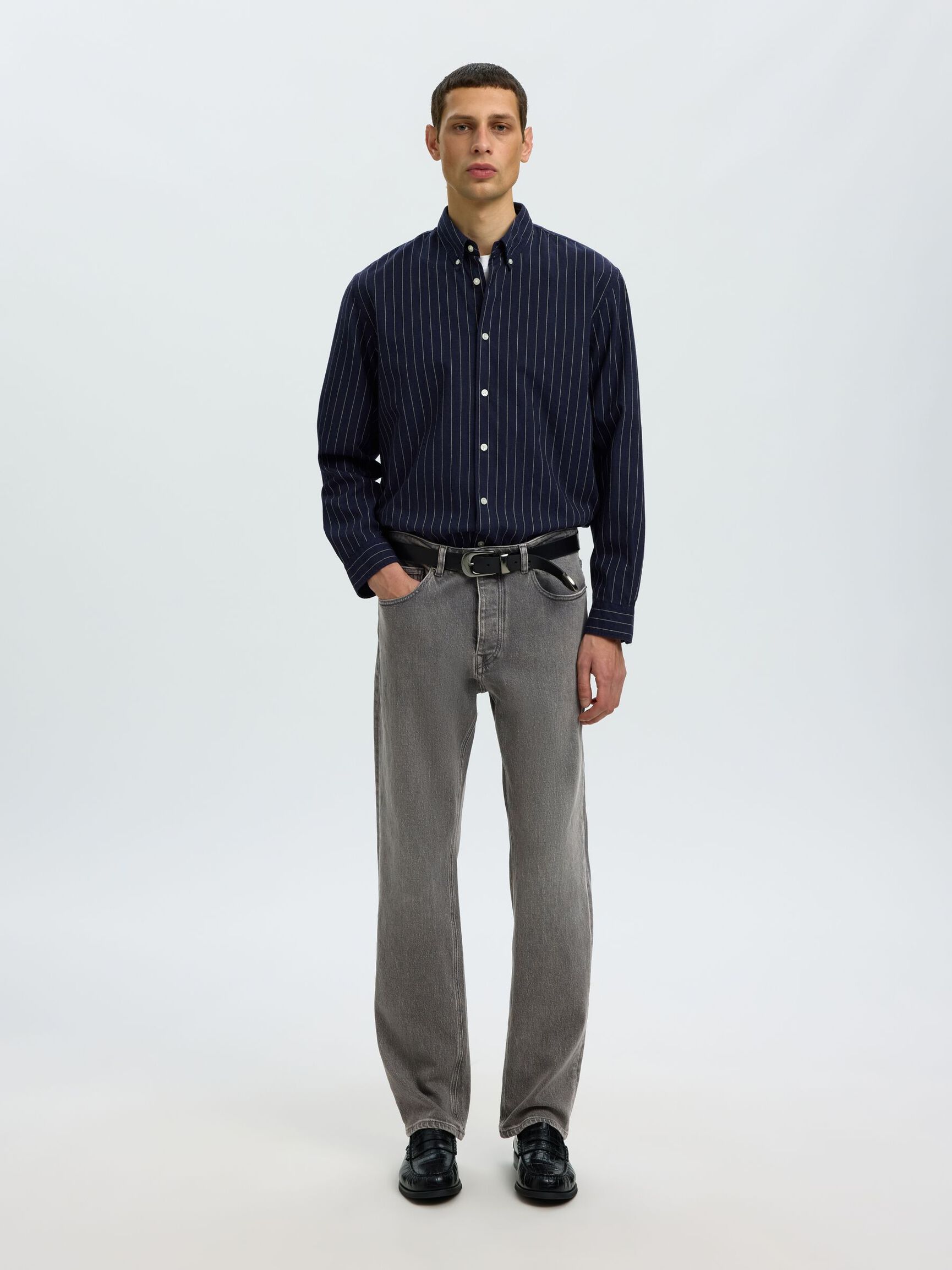 SUORALAHKEISET FARKUT, Medium Grey Denim, highres