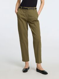 CROPPED TAPERED TROUSERS, Kalamata, highres