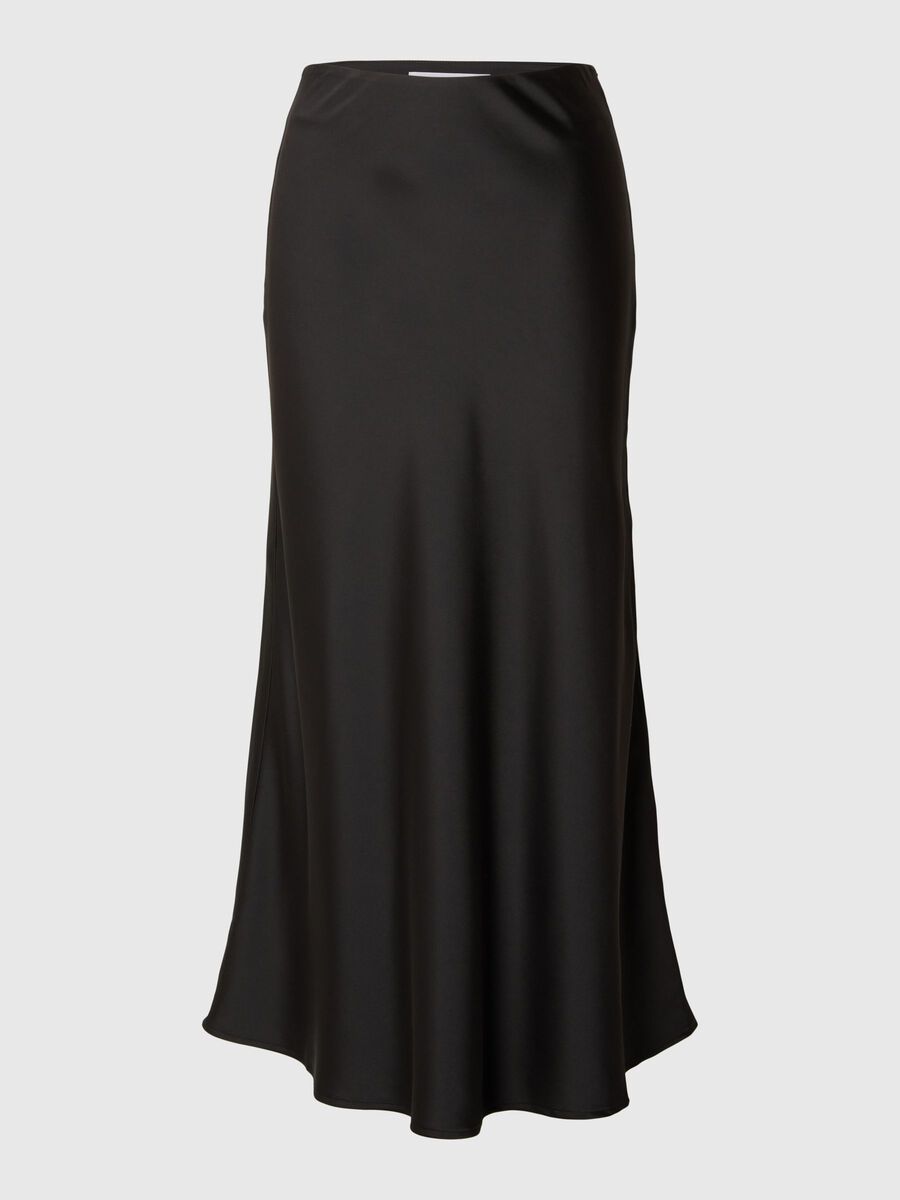 Selected SATIJN MAXI ROK, Black, highres - 16095986_Black_001.jpg