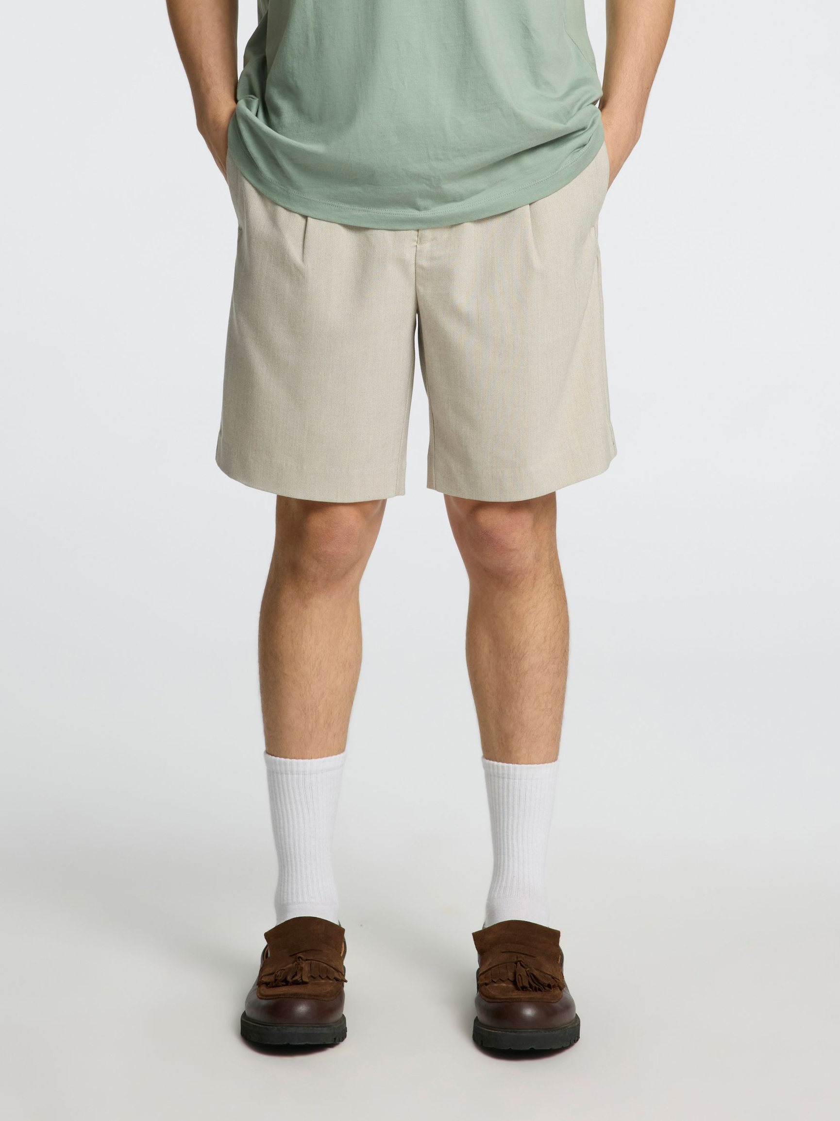 SHORTS, Light Sand Melange, highres