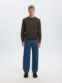 VISCOSE BLEND SWEATSHIRT, Demitasse, highres
