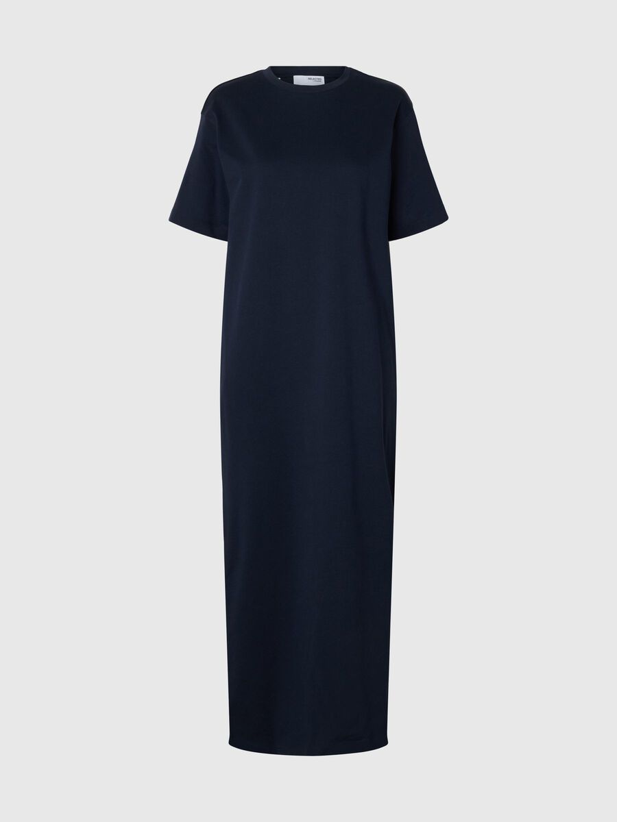 Selected MAXI SHORT SLEEVED DRESS, Dark Sapphire, highres - 16096501_DarkSapphire_001.jpg