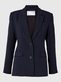 VISCOSE BLEND CLASSIC BLAZER, Dark Sapphire, highres