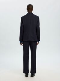 100% WOOL SINGLE-BREASTED BLAZER, Dark Sapphire, highres