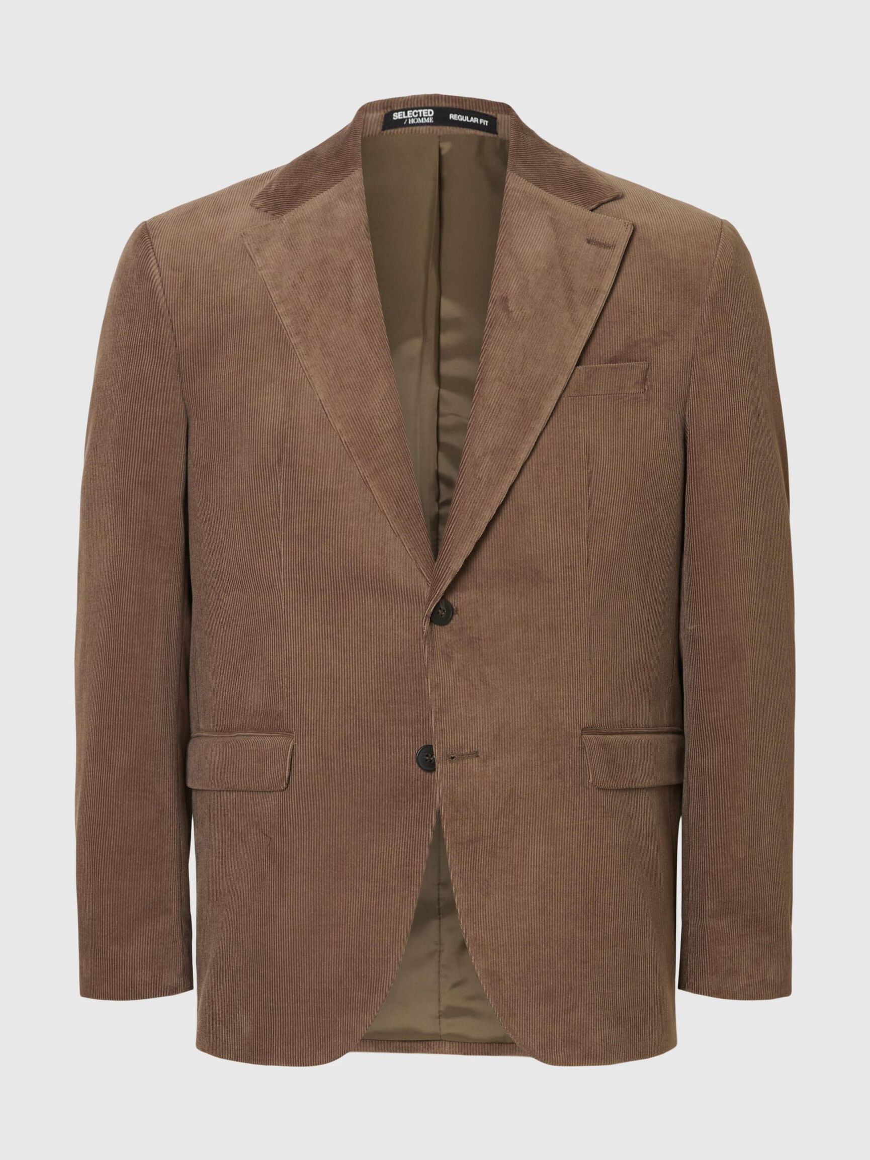 DE CORDEROY, CORTE REGULAR BLAZER, Brownie, highres