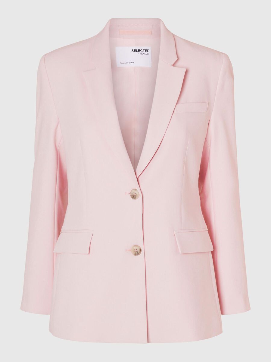 Selected VISCOSE BLEND CLASSIC BLAZER, Cradle Pink, highres - 16093884_CradlePink_1105711_001.jpg