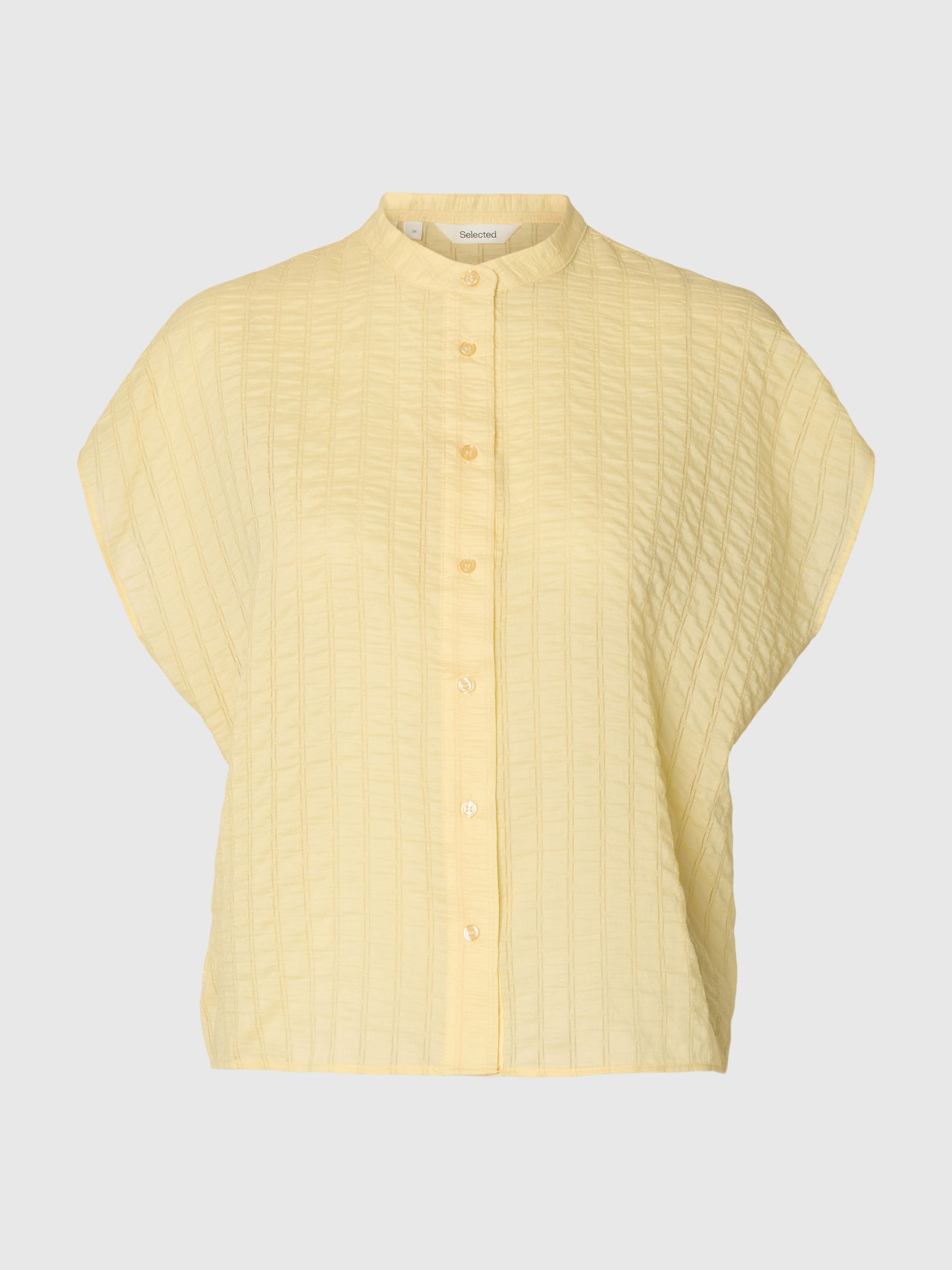 OVERSIZED SHORT SLEEVED SHIRT, Italian Straw, highres