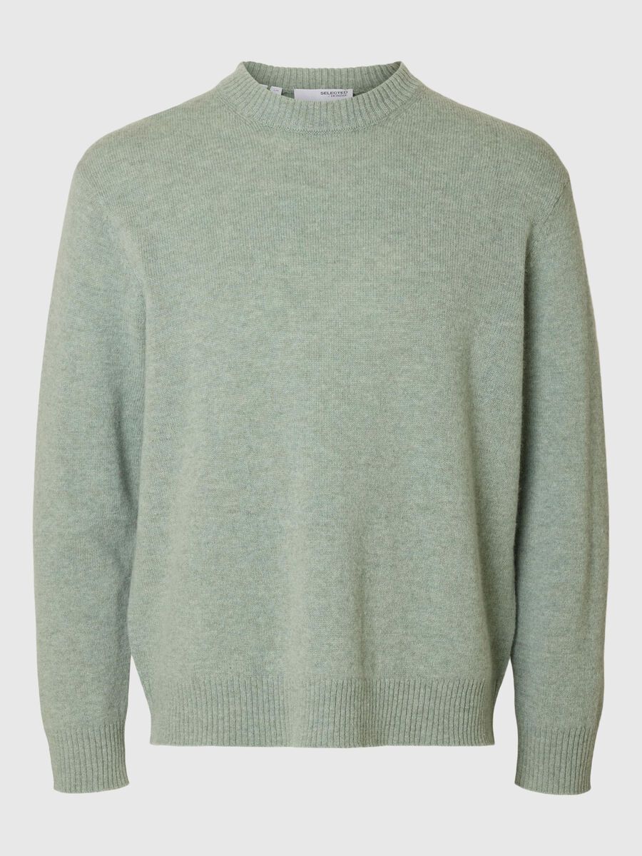 Selected 100% WOLL PULLOVER, Iceberg Green, highres - 16097133_IcebergGreen_1168149_001.jpg