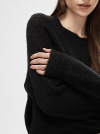 PULLOVER A MAGLIA, Black, highres