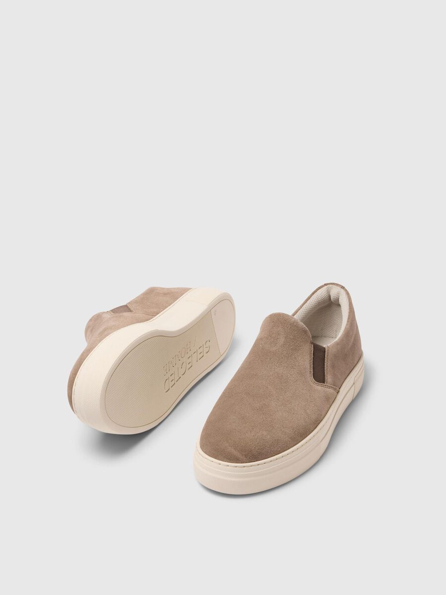 Selected SUEDE TRAINERS, Greige, highres - 16072983_Greige_004.jpg