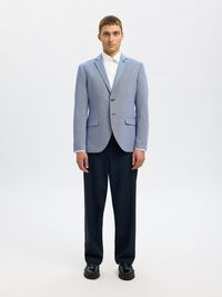 EINREIHIGER SLIM FIT BLAZER, Chambray Blue, highres