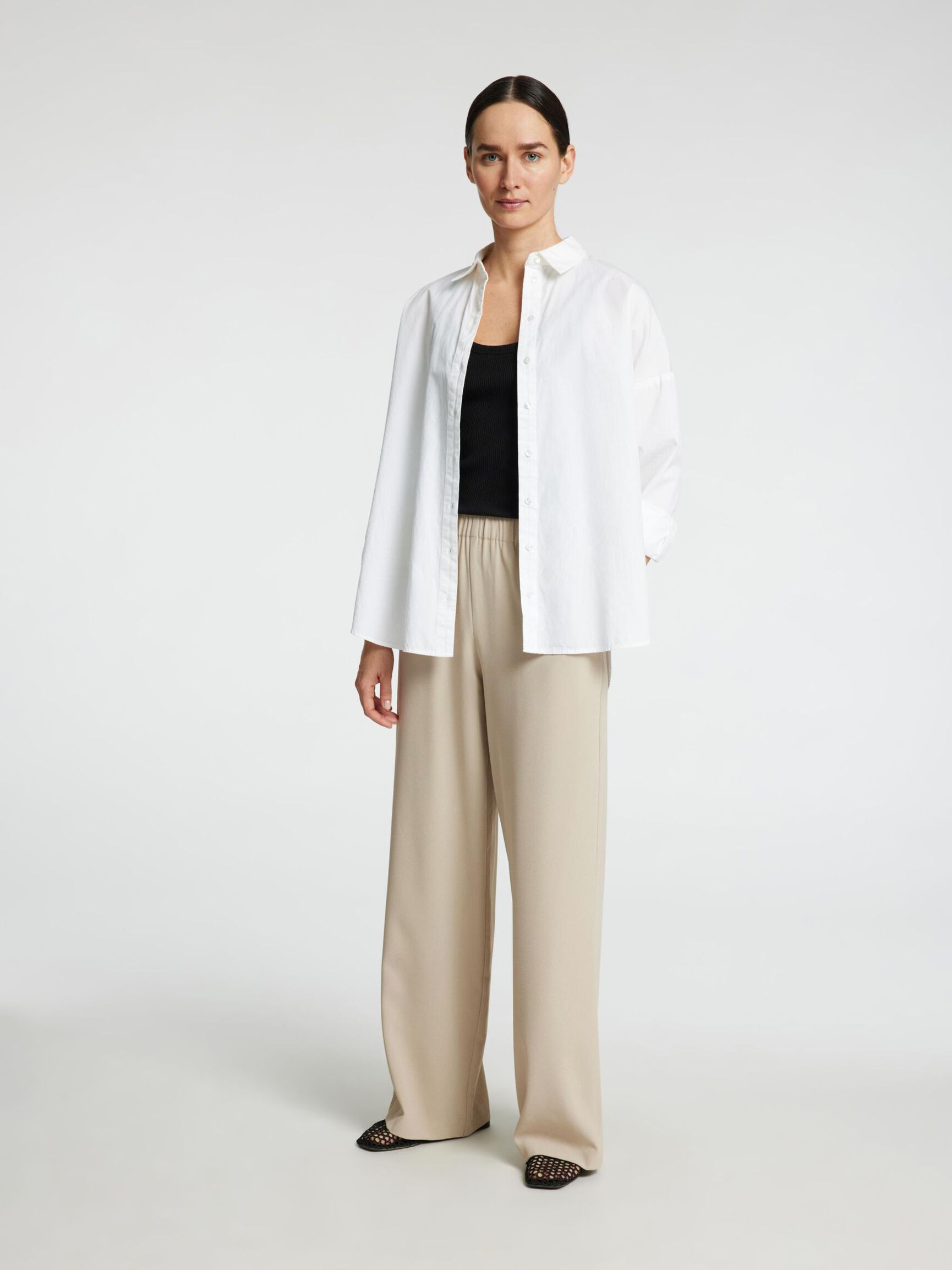 CLASSIC WIDE-LEG TROUSERS, Island Fossil, highres