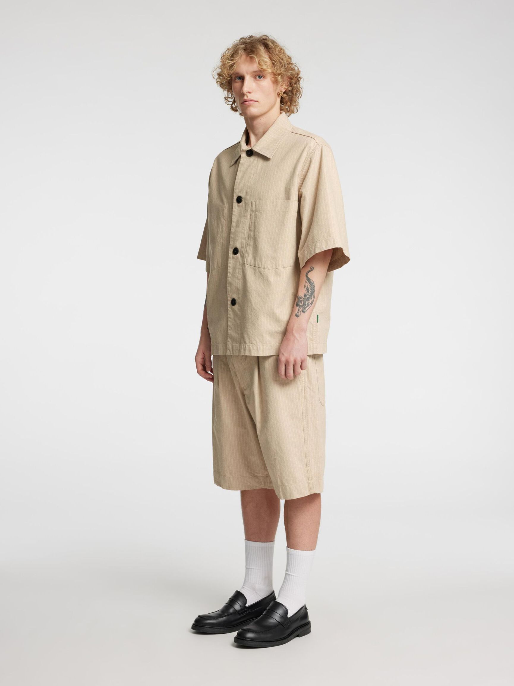 LOOSE FIT SHORTS, Weathered Teak, highres