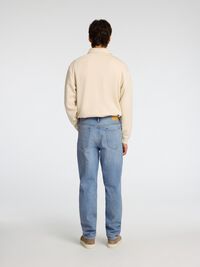 KLASYCZNE JEANSY ZWĘŻANE, Blue Denim, highres