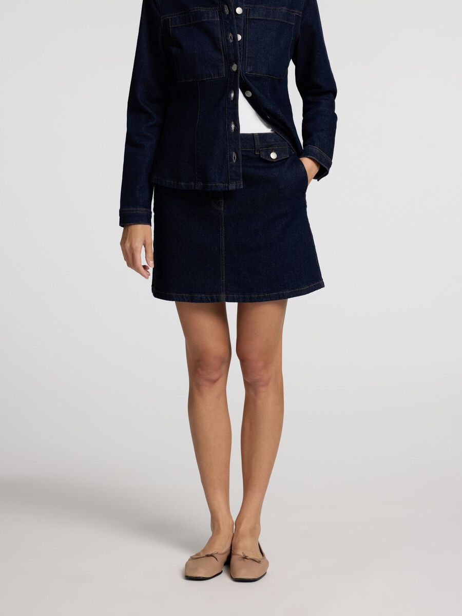 Selected DENIM MINI SKIRT, Dark Blue Denim, highres - 16094830_DarkBlueDenim_003.jpg