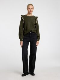 FRILLED PULLOVER, Kalamata, highres