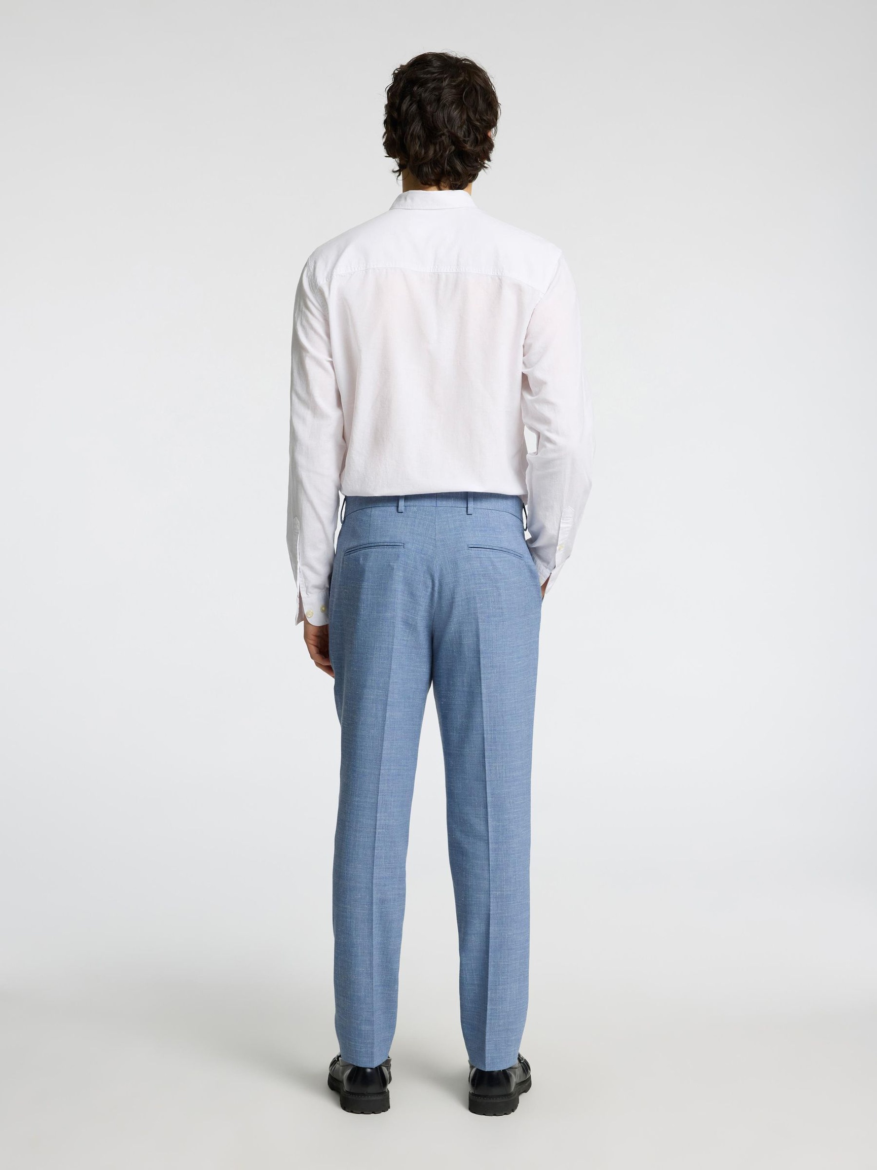 SLIM FIT ANZUGHOSE, Stonewash, highres