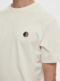 BESTICKTES T-SHIRT, Egret, highres