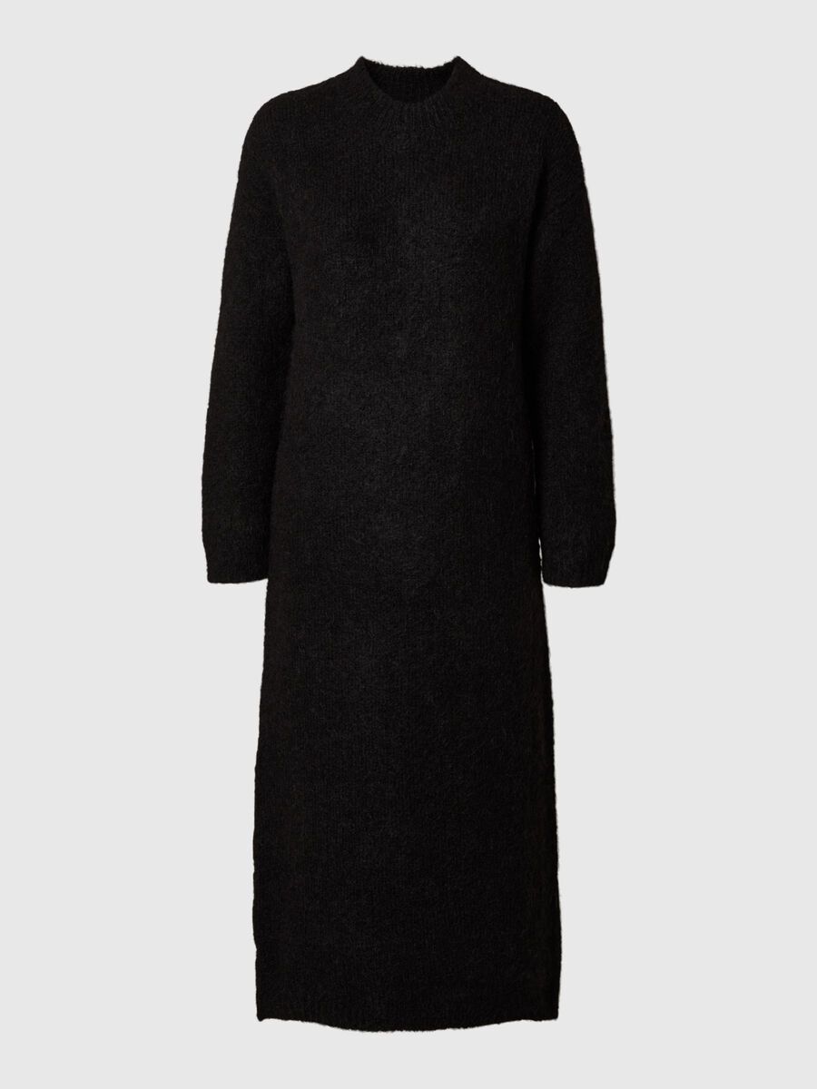 Selected WOLLGEMISCH MAXIKLEID, Black, highres - 16095597_Black_001.jpg