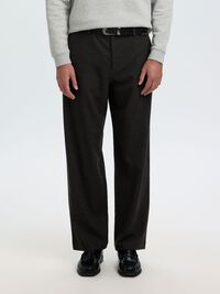 WOOL BLEND LOOSE-FIT TROUSERS, Delicioso, highres