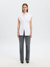 SLIM FIT KURZARMHEMD, Bright White, highres