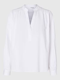 LANGARM BLUSE, Bright White, highres