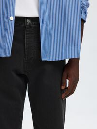 190 JEANS AJUSTADOS, Black Denim, highres
