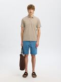 Selected KURZARM POLO SHIRT, Oatmeal, highres - 16099994_Oatmeal_005.jpg