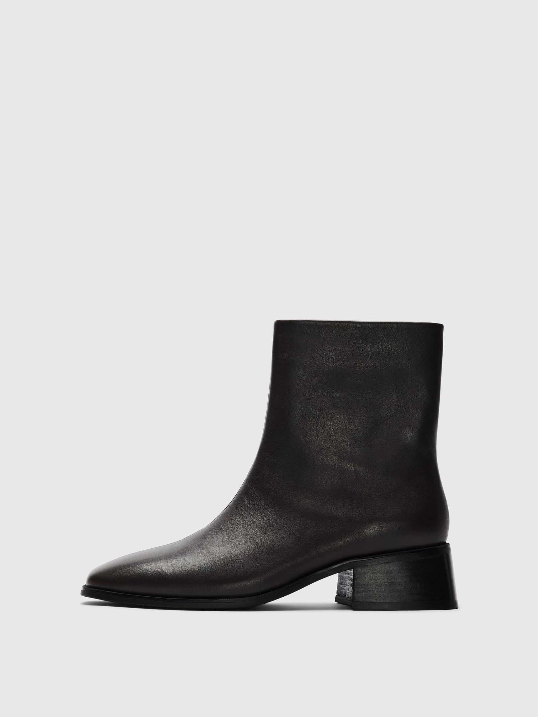 LEATHER ANKLE BOOTS, Delicioso, highres