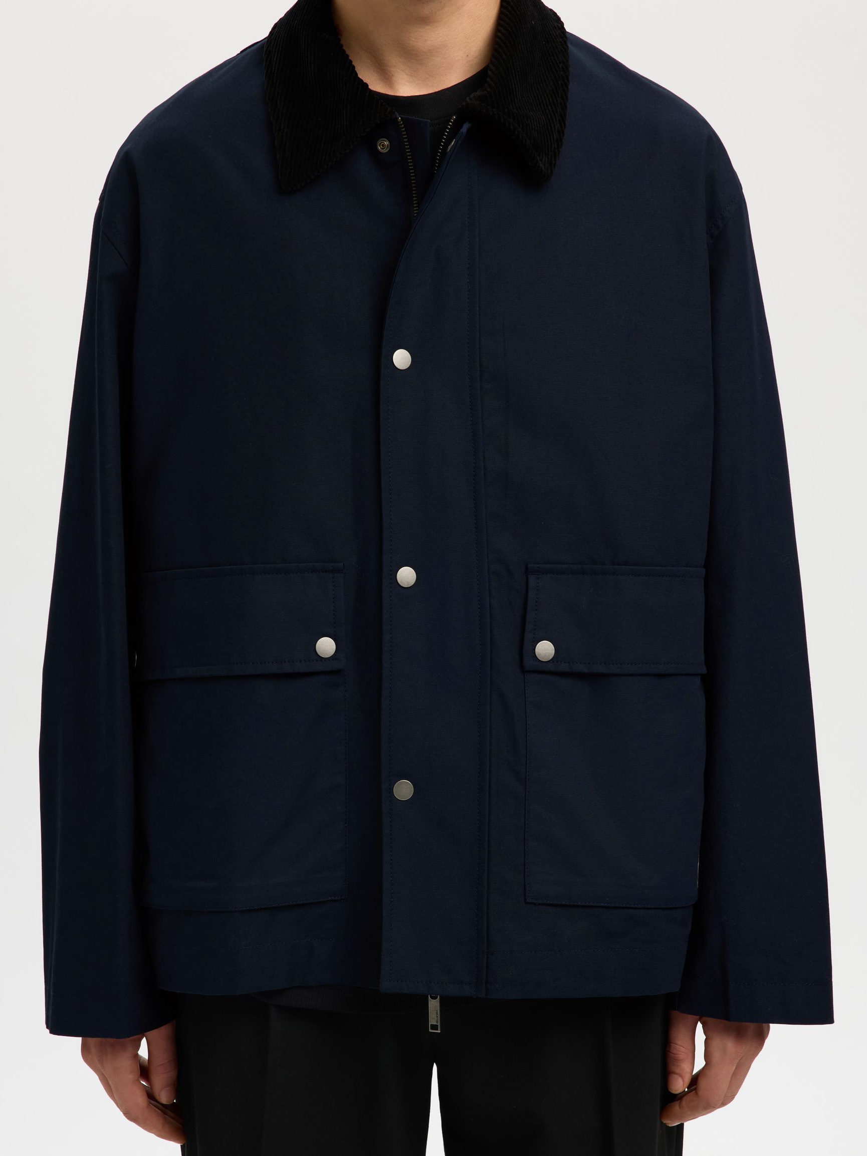 COTTON SHORT JACKET, Sky Captain, highres