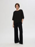 Selected TOP CON MANICHE A 3/4, Black, highres - 16096981_Black_005.jpg