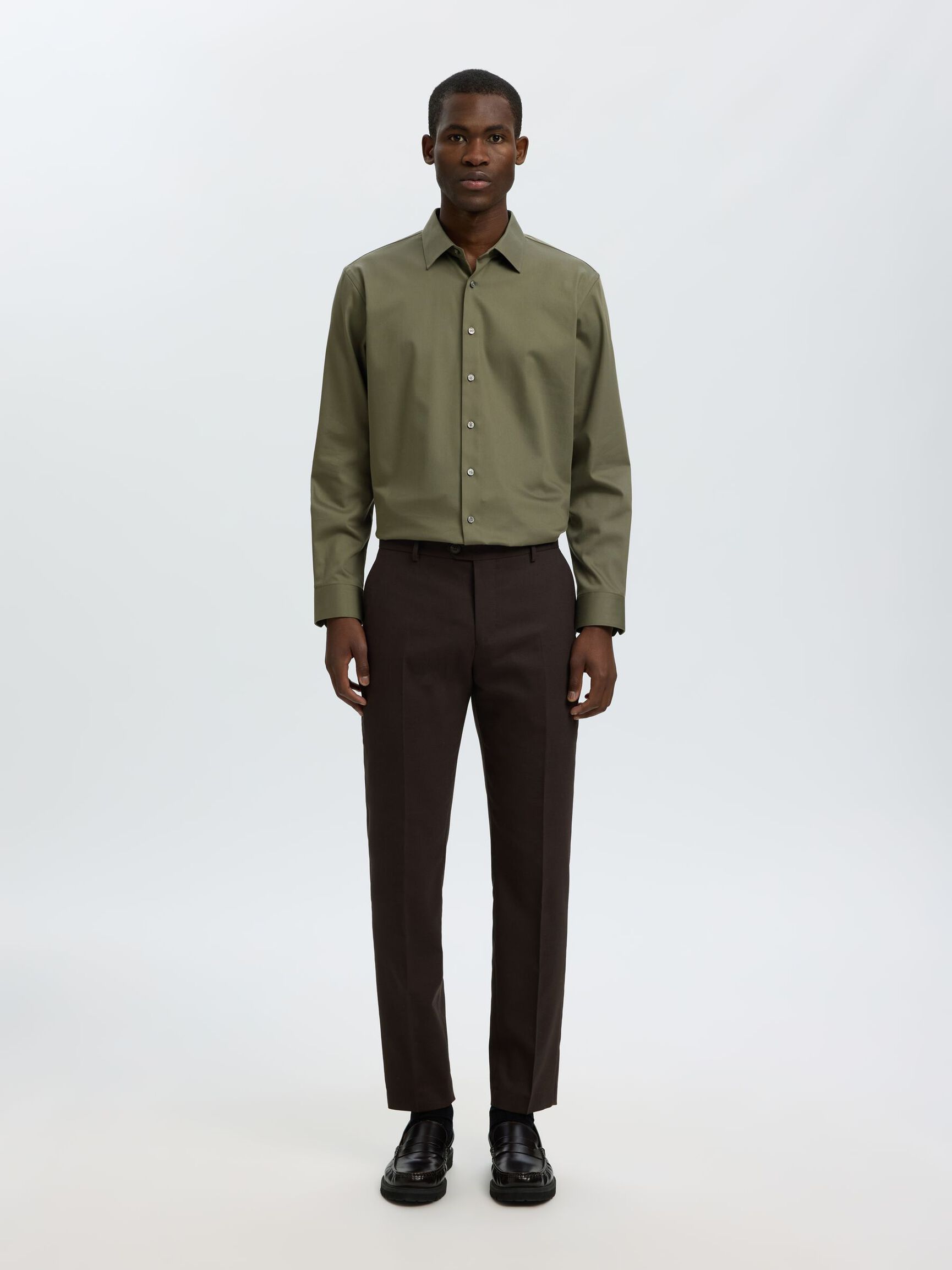 SLIM FIT STRETCH SHIRT, Kalamata, highres
