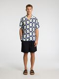 Selected PATTERNED SHORT SLEEVED SHIRT, Egret, highres - 16088360_Egret_1165905_005.jpg