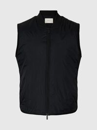 POLSTRET VEST, Black, highres