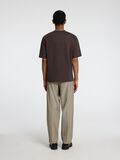 Selected LOOSE FIT T-SHIRT, Chocolate Torte, highres - 16094143_ChocolateTorte_004.jpg