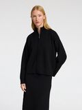 Selected VISKOSEBLANDING CARDIGAN MED LYNLÅS, Black, highres - 16096540_Black_003.jpg