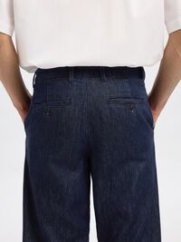 220 LOOSE FIT JEANS, Dark Blue Denim, highres