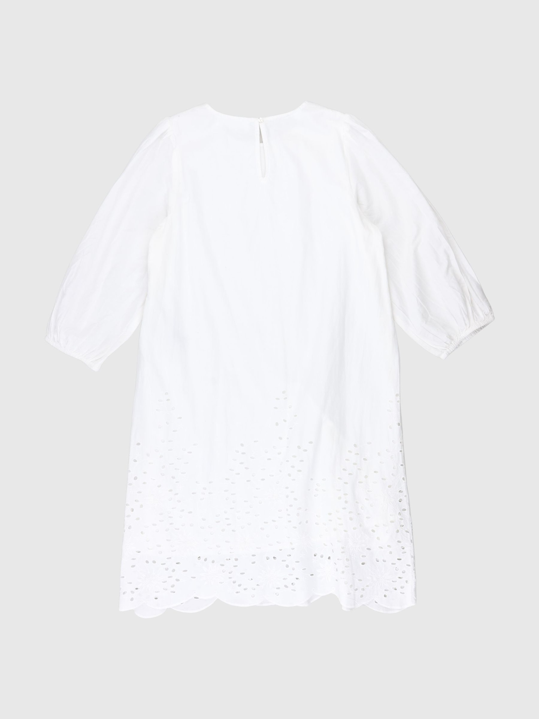 BRODERIE ANGLAISE DRESS, Snow White, highres
