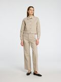 Selected HOOG GETAILLEERD WIDE FIT JEANS, Beige, highres - 16096664_Beige_1166571_005.jpg