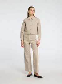 HÖG MIDJA VIDA JEANS, Beige, highres