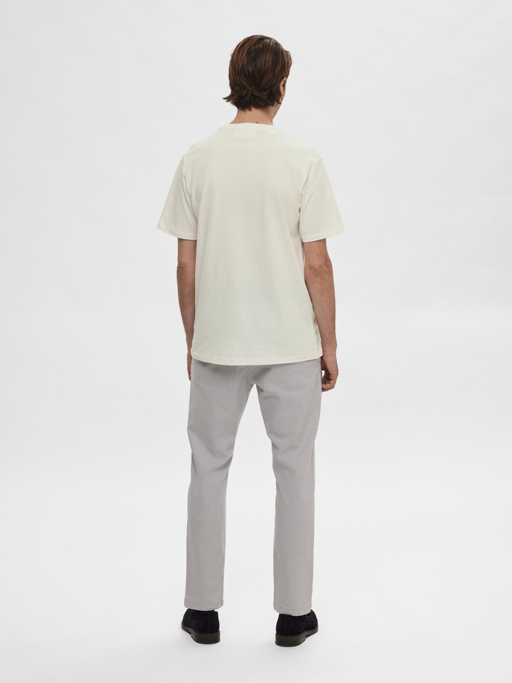 BRODERET T-SHIRT, Egret, highres