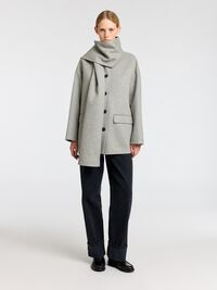 ULDBLANDING TØRKLÆDE JAKKE, Light Grey Melange, highres