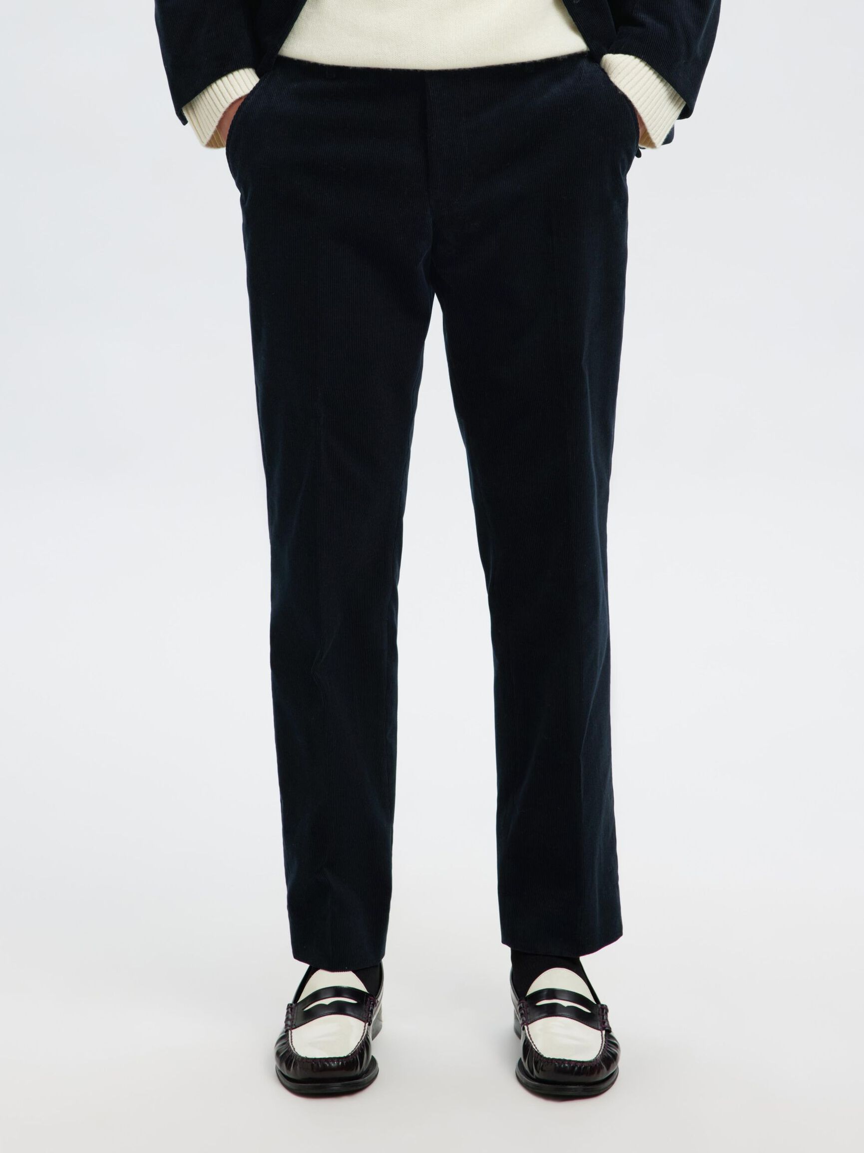 REGULAR FIT CORDUROY TROUSERS, Sky Captain, highres