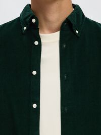 COTTON  CORDUROY SHIRT, Pine Grove, highres