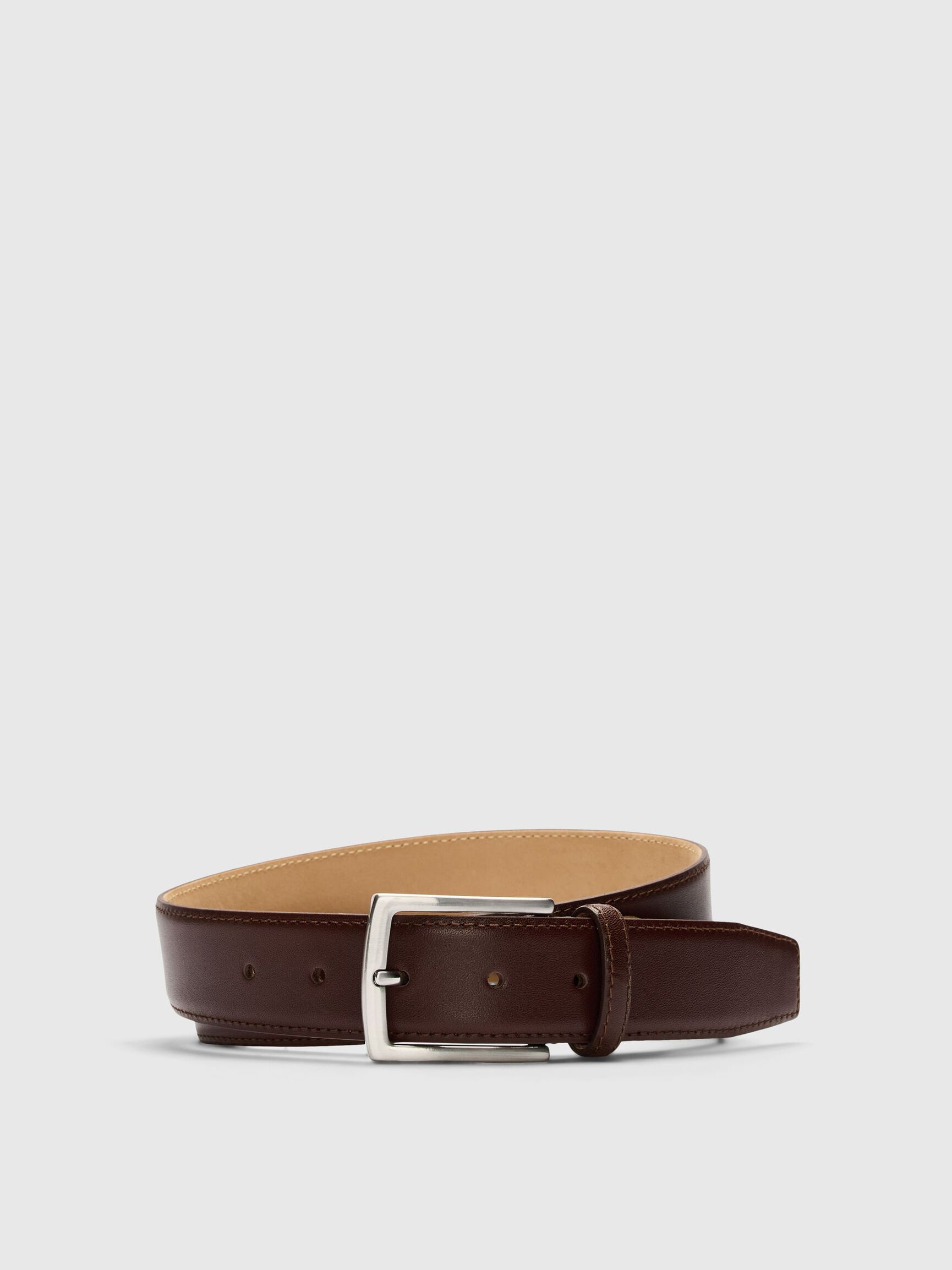 LEATHER  BELT, Rustic Brown, highres