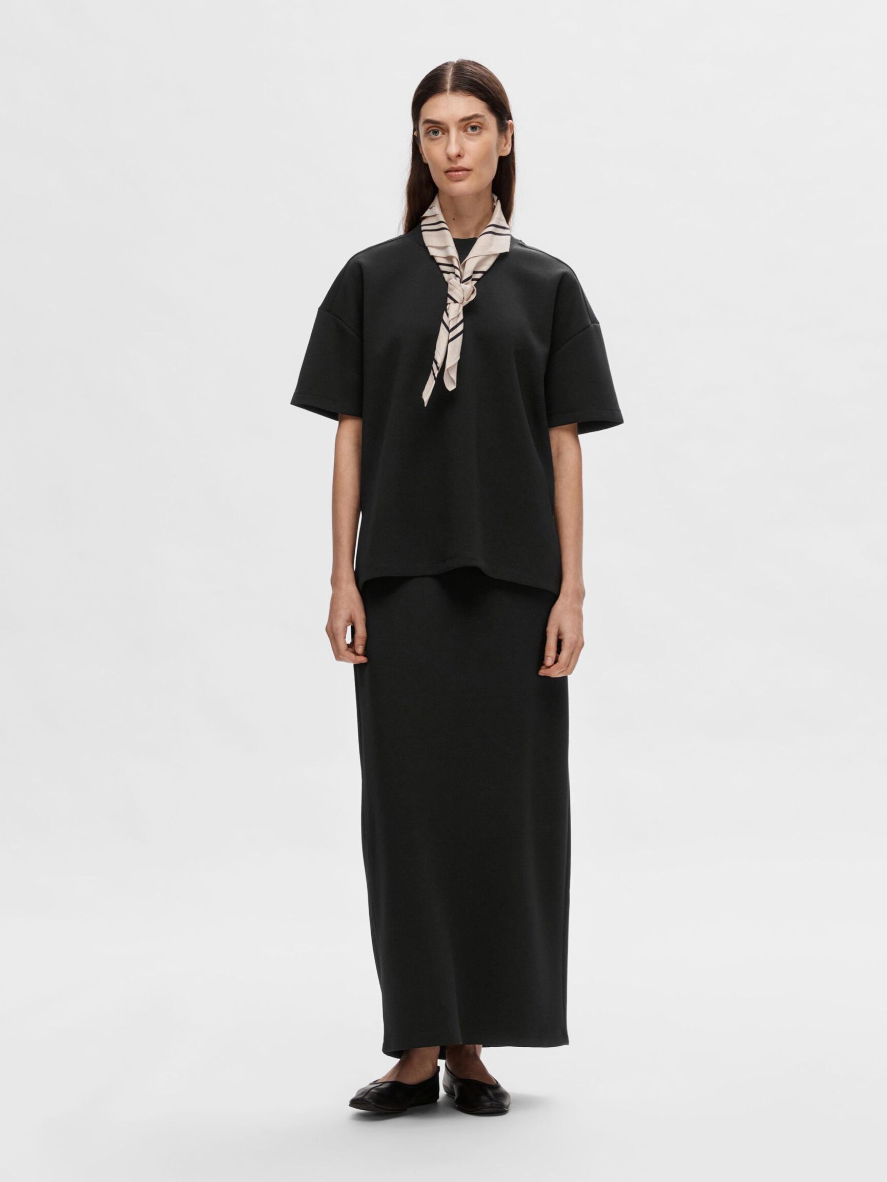 SPÓDNICA MAXI, Black, highres