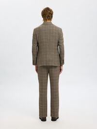 WOOL BLEND SINGLE-BREASTED BLAZER, Slate Black, highres