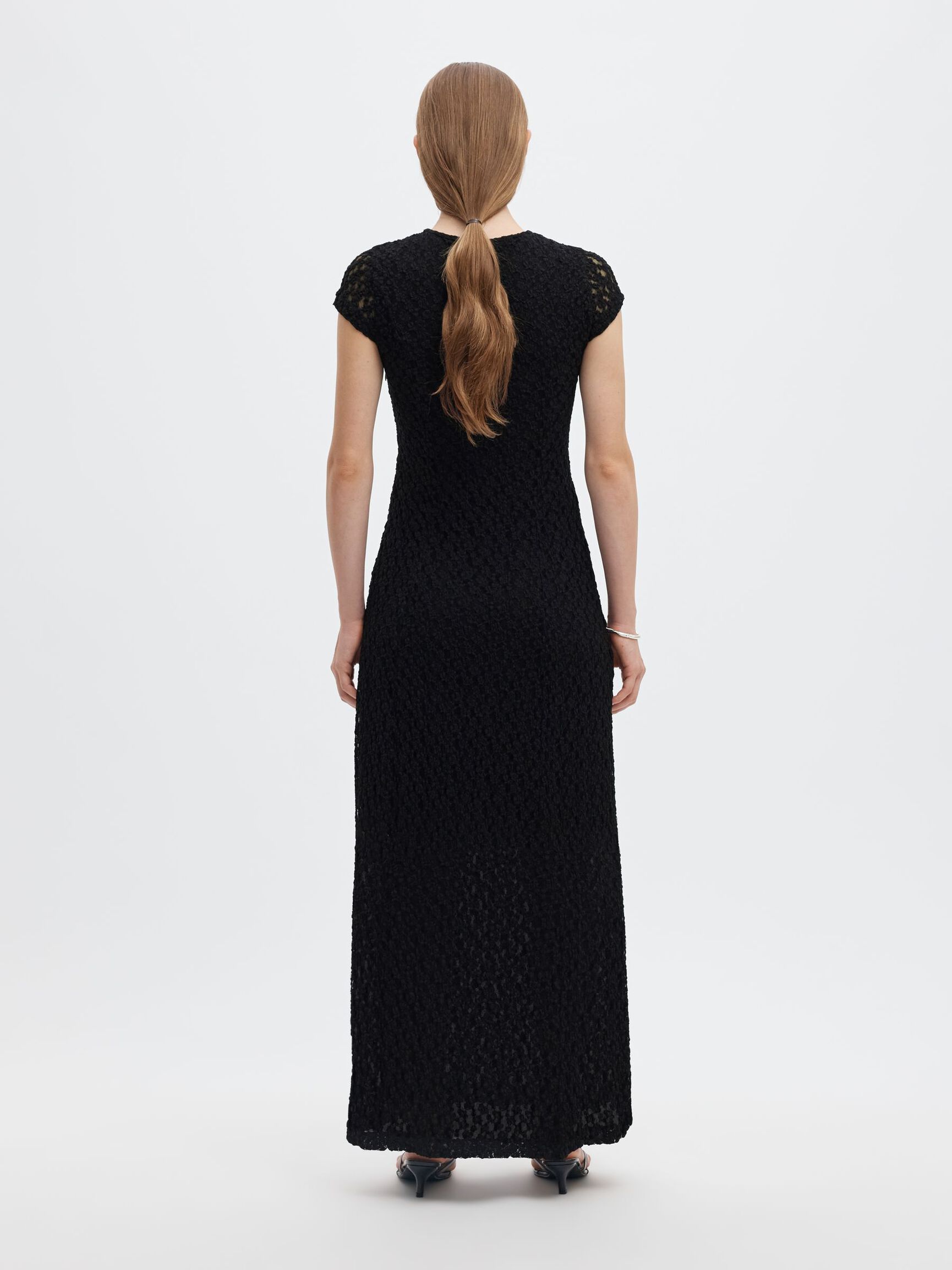 VESTITO LUNGO, Black, highres