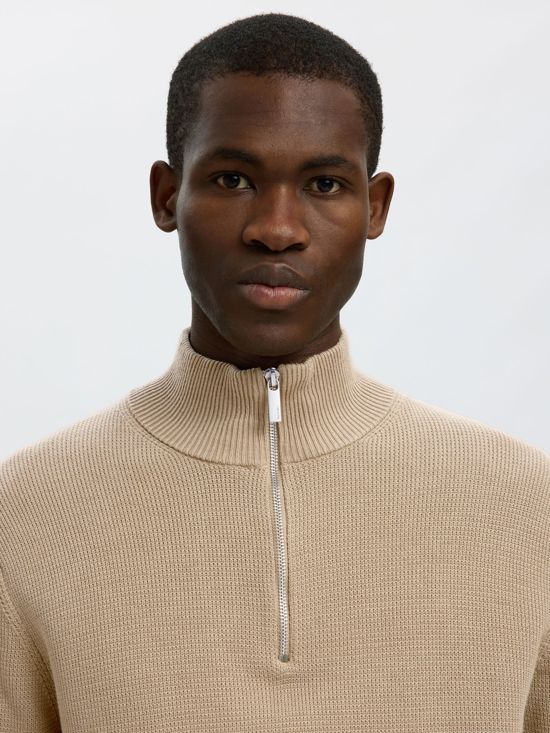 HALF-ZIP JUMPER, Kelp, highres