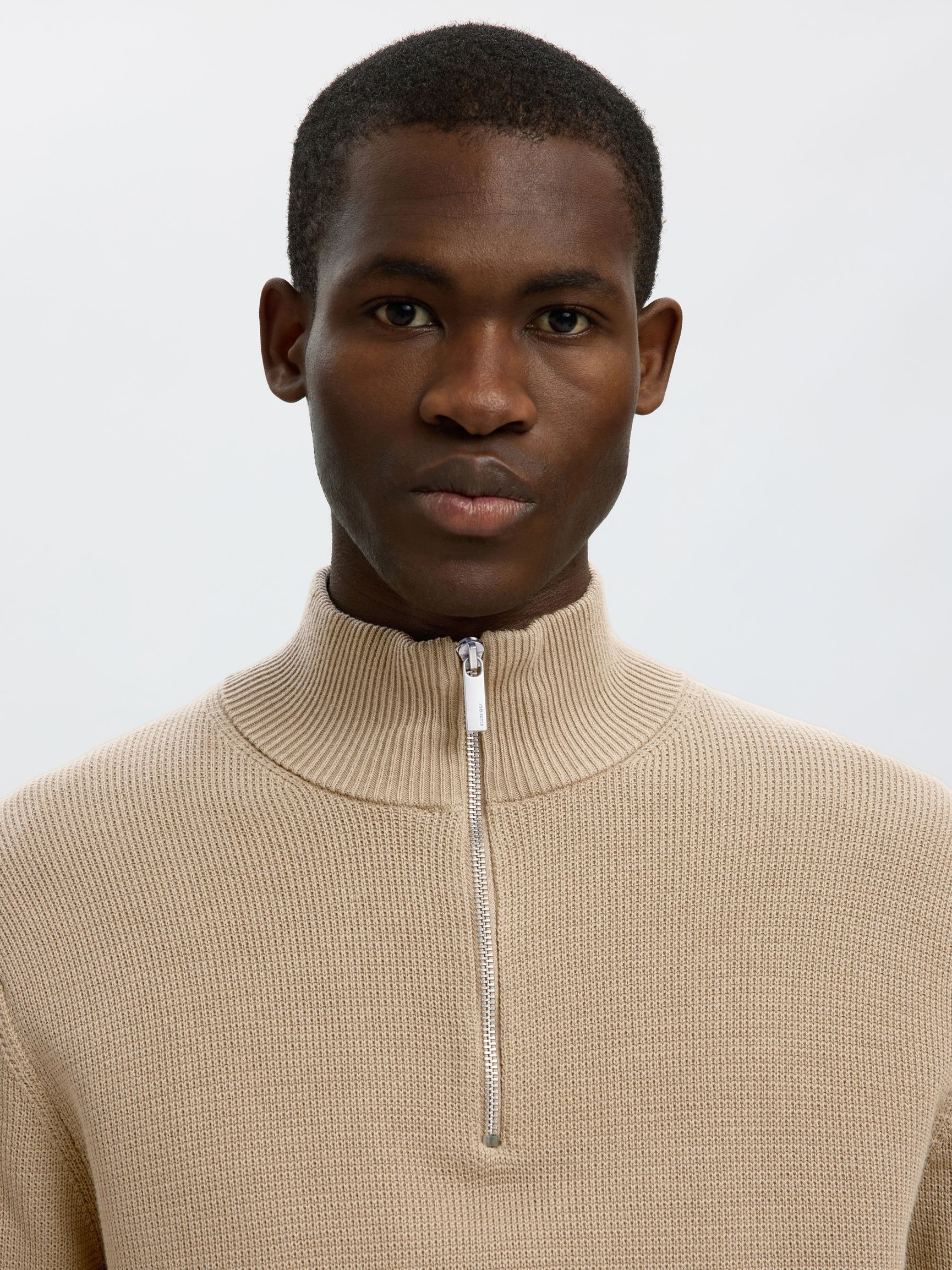 HALF-ZIP PULLOVER, Kelp, highres